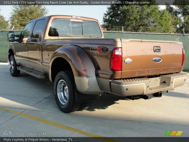 Golden Bronze Metallic / Chaparral Leather 2011 Ford F350 Super Duty King Ranch Crew Cab 4x4 Dually