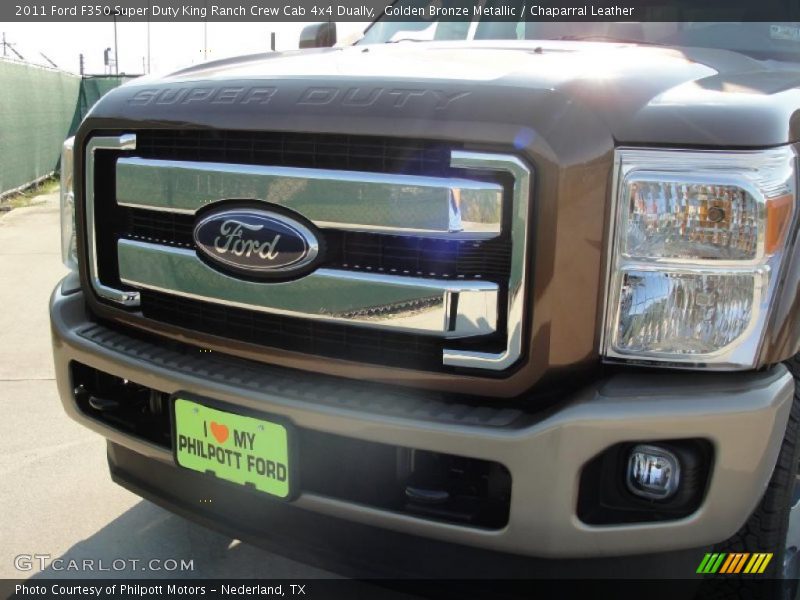 Golden Bronze Metallic / Chaparral Leather 2011 Ford F350 Super Duty King Ranch Crew Cab 4x4 Dually