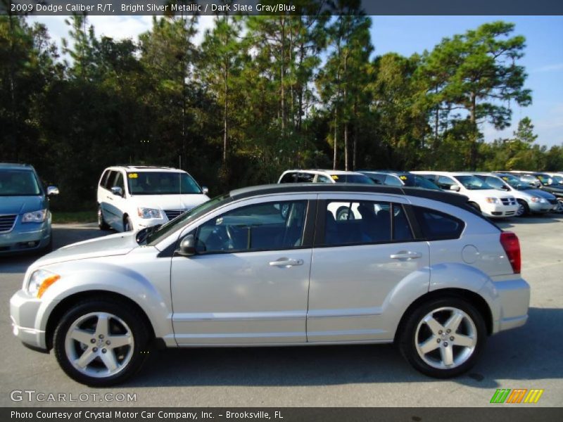 Bright Silver Metallic / Dark Slate Gray/Blue 2009 Dodge Caliber R/T