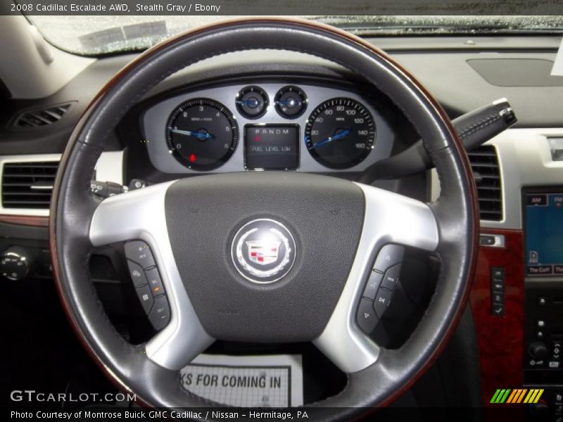 Stealth Gray / Ebony 2008 Cadillac Escalade AWD