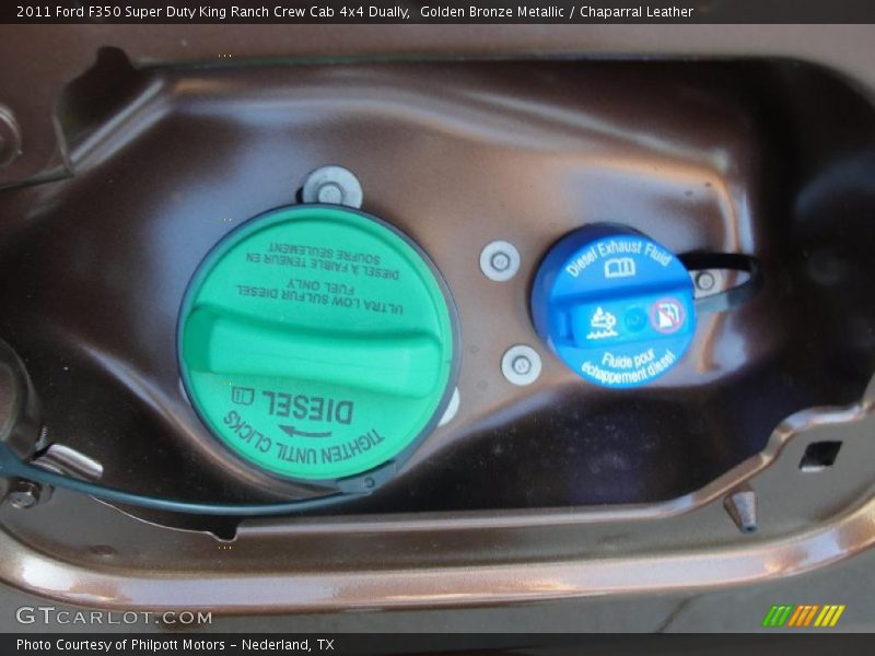 Golden Bronze Metallic / Chaparral Leather 2011 Ford F350 Super Duty King Ranch Crew Cab 4x4 Dually