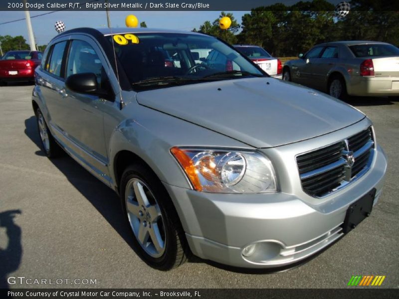 Bright Silver Metallic / Dark Slate Gray/Blue 2009 Dodge Caliber R/T