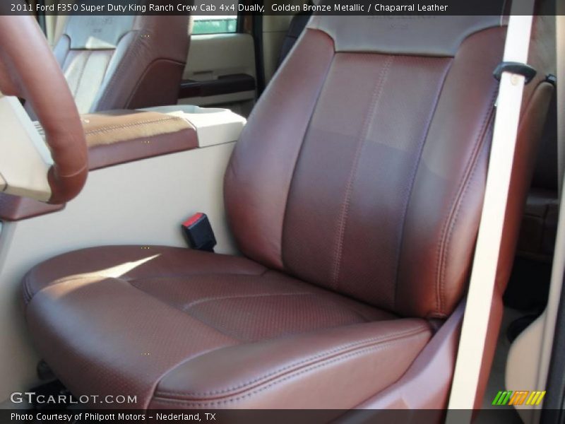  2011 F350 Super Duty King Ranch Crew Cab 4x4 Dually Chaparral Leather Interior