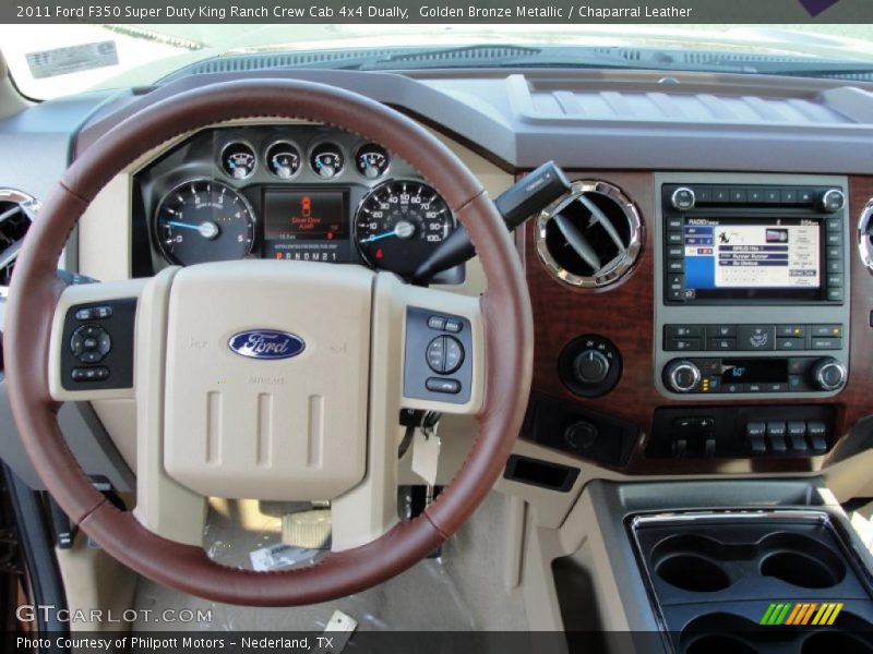  2011 F350 Super Duty King Ranch Crew Cab 4x4 Dually Chaparral Leather Interior
