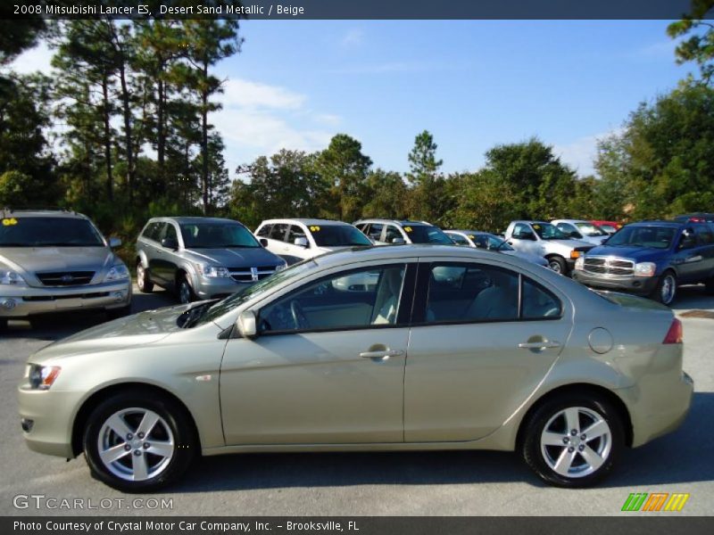 Desert Sand Metallic / Beige 2008 Mitsubishi Lancer ES