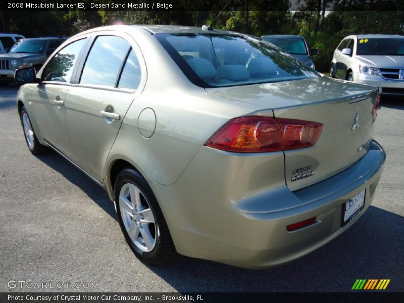 Desert Sand Metallic / Beige 2008 Mitsubishi Lancer ES