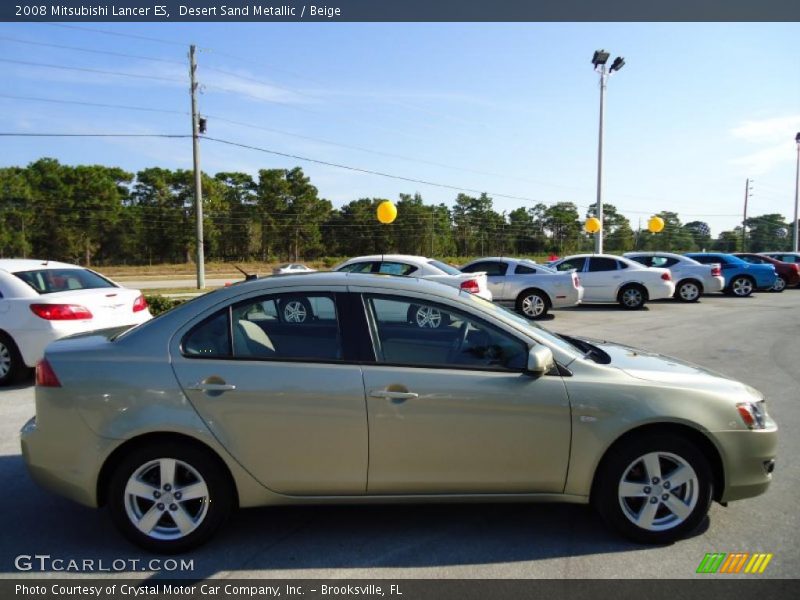 Desert Sand Metallic / Beige 2008 Mitsubishi Lancer ES