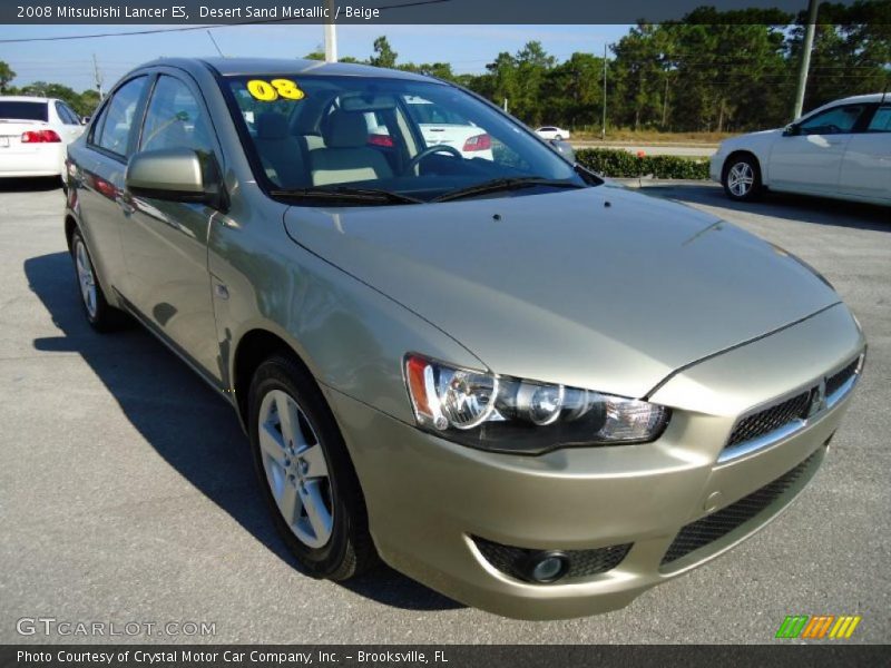 Desert Sand Metallic / Beige 2008 Mitsubishi Lancer ES