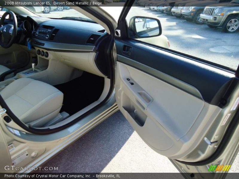 Desert Sand Metallic / Beige 2008 Mitsubishi Lancer ES