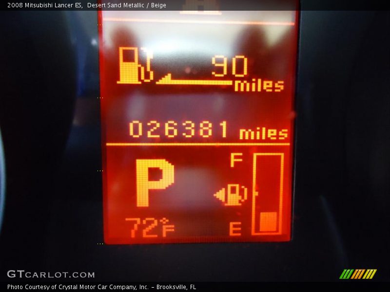 Desert Sand Metallic / Beige 2008 Mitsubishi Lancer ES