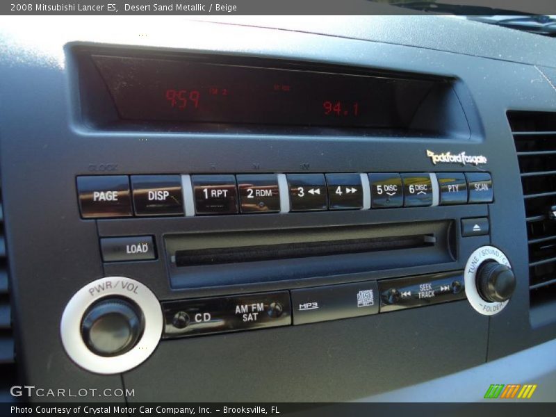 Desert Sand Metallic / Beige 2008 Mitsubishi Lancer ES