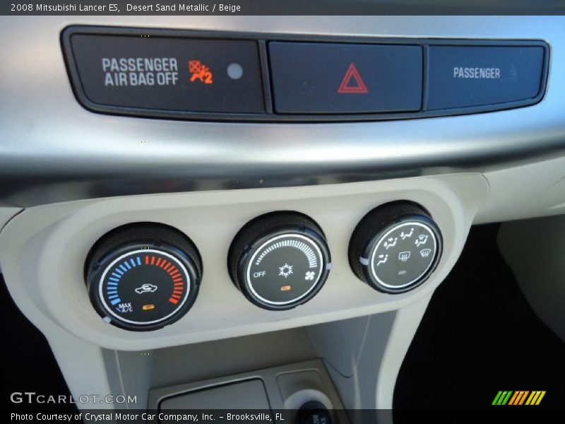 Desert Sand Metallic / Beige 2008 Mitsubishi Lancer ES
