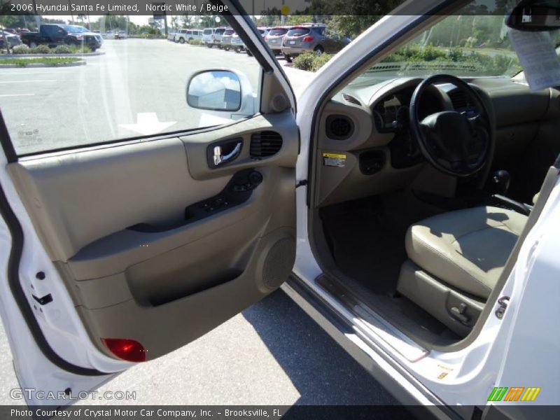 Nordic White / Beige 2006 Hyundai Santa Fe Limited