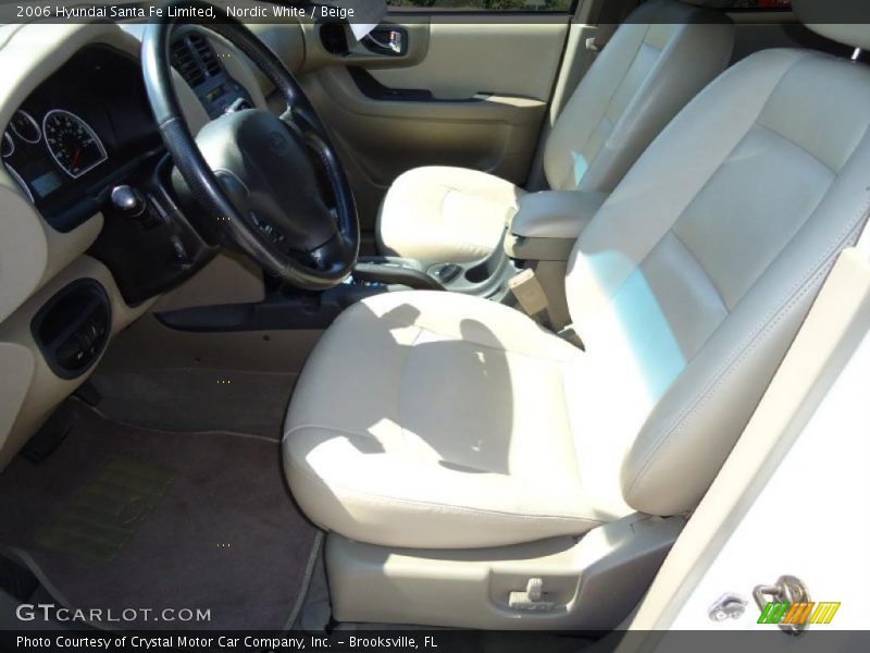 Nordic White / Beige 2006 Hyundai Santa Fe Limited