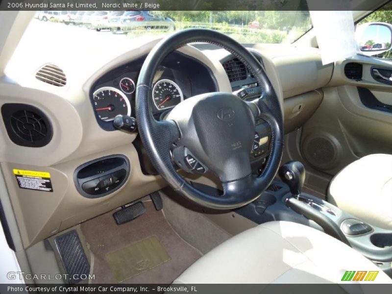 Nordic White / Beige 2006 Hyundai Santa Fe Limited