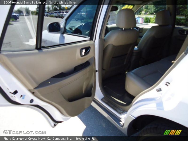 Nordic White / Beige 2006 Hyundai Santa Fe Limited