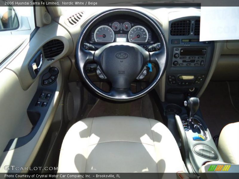 Nordic White / Beige 2006 Hyundai Santa Fe Limited