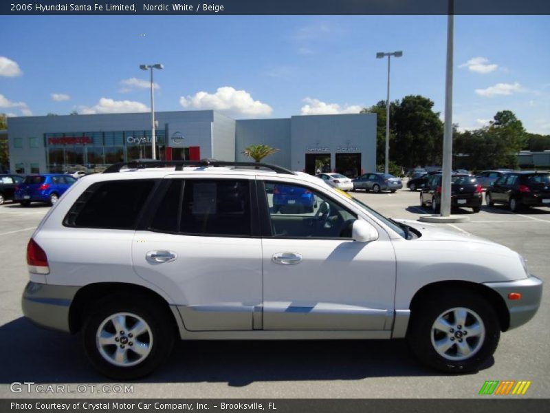 Nordic White / Beige 2006 Hyundai Santa Fe Limited