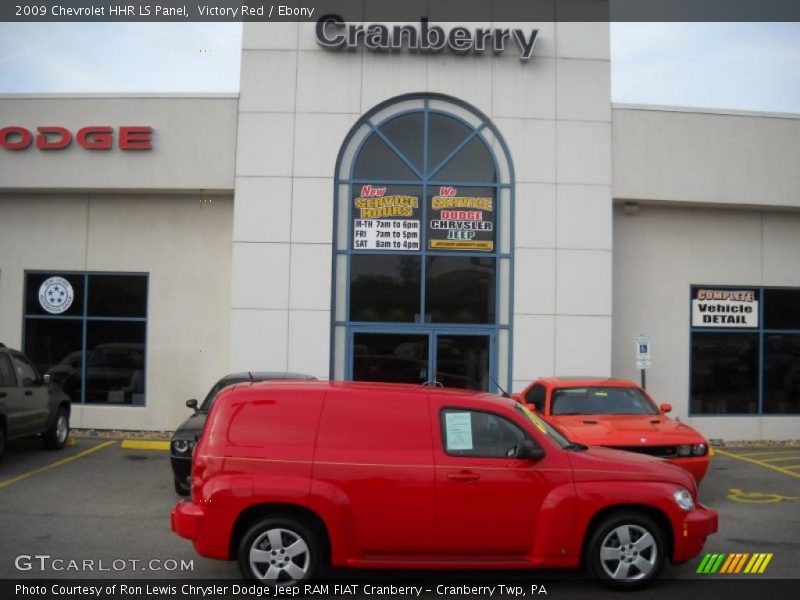 Victory Red / Ebony 2009 Chevrolet HHR LS Panel