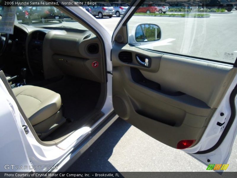 Nordic White / Beige 2006 Hyundai Santa Fe Limited