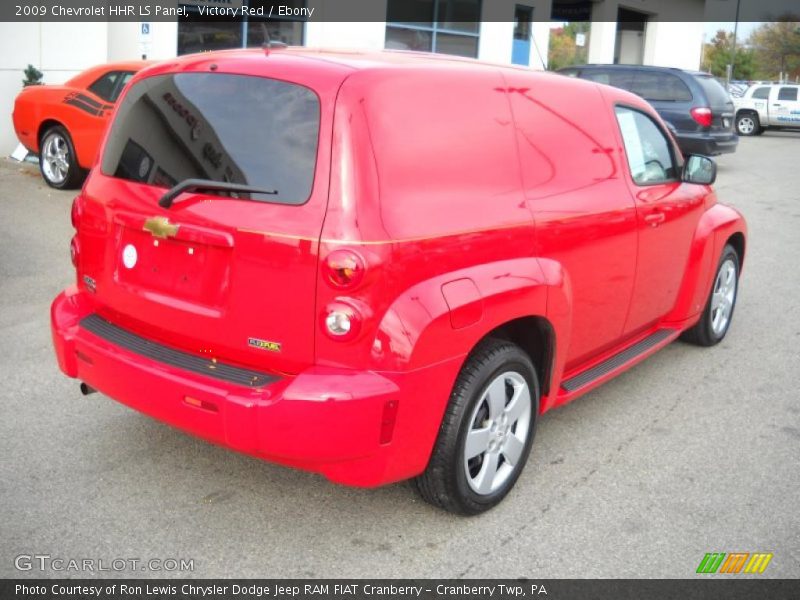 Victory Red / Ebony 2009 Chevrolet HHR LS Panel