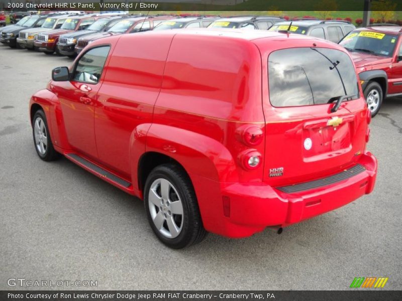 Victory Red / Ebony 2009 Chevrolet HHR LS Panel