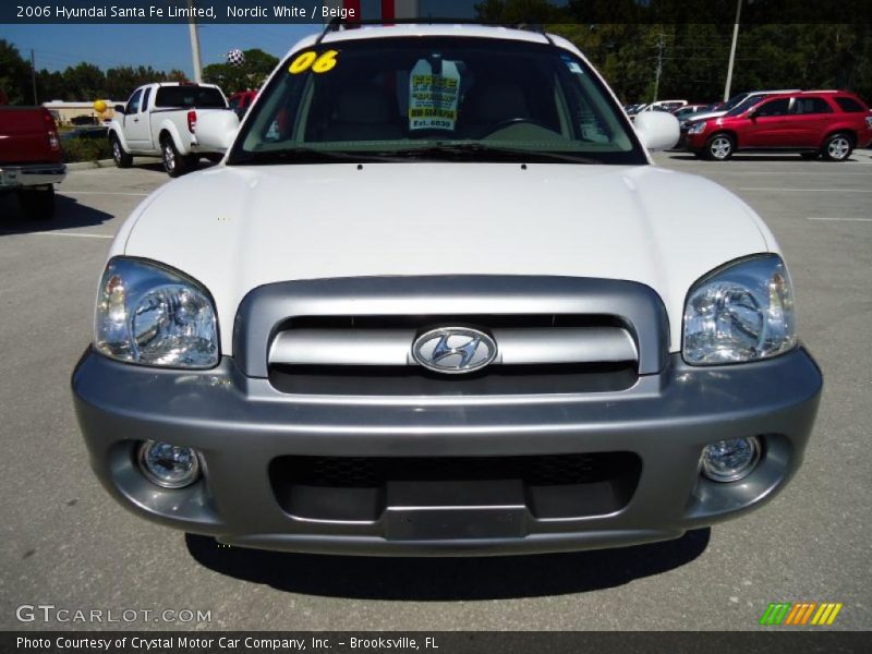 Nordic White / Beige 2006 Hyundai Santa Fe Limited