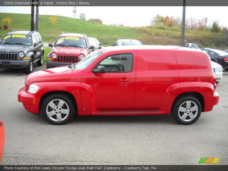 Victory Red / Ebony 2009 Chevrolet HHR LS Panel