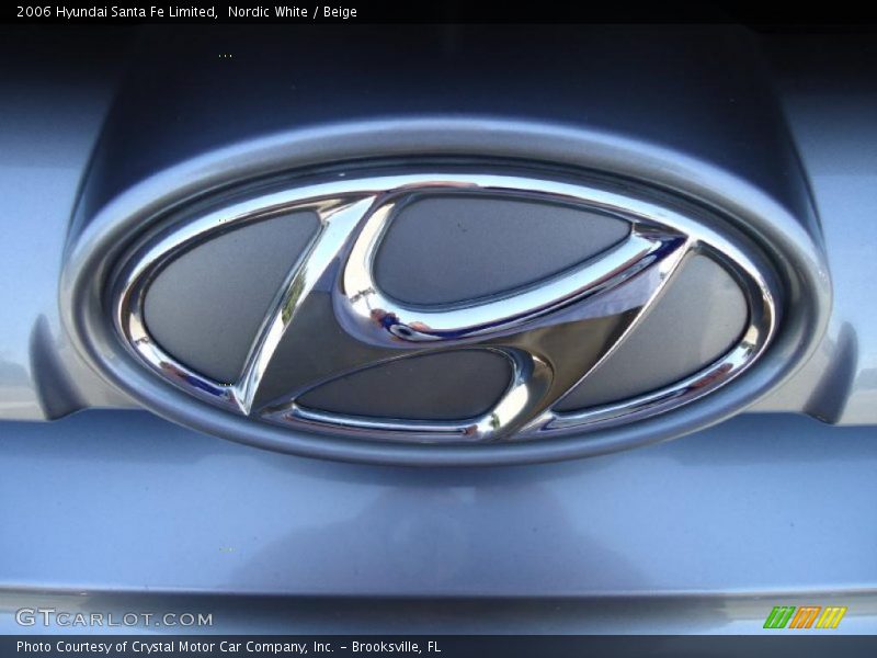 Nordic White / Beige 2006 Hyundai Santa Fe Limited