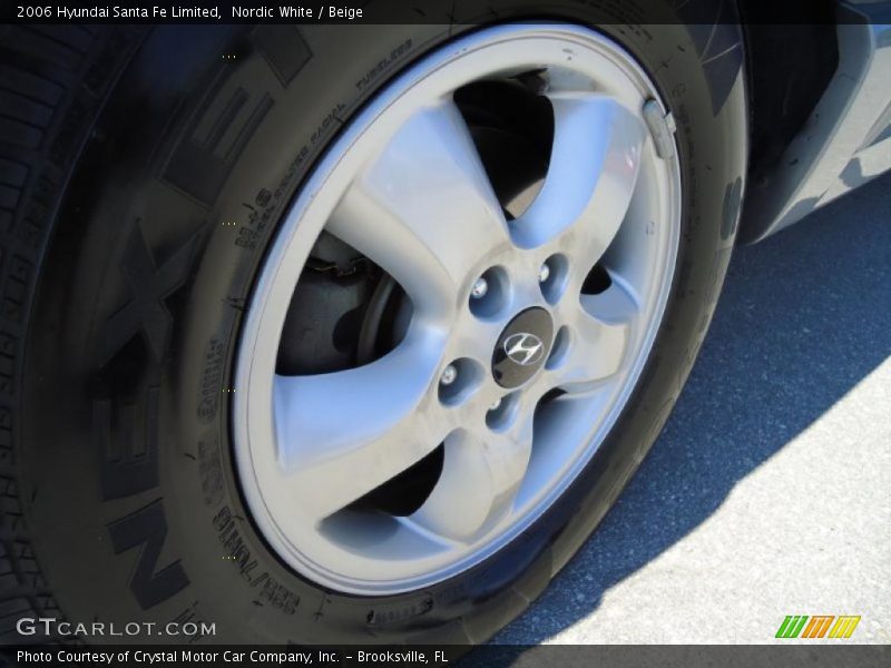 Nordic White / Beige 2006 Hyundai Santa Fe Limited