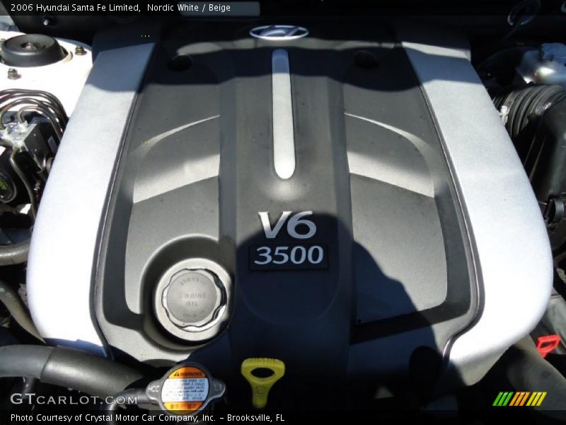 Nordic White / Beige 2006 Hyundai Santa Fe Limited