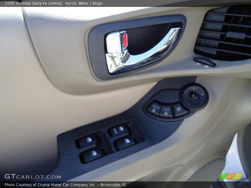 Nordic White / Beige 2006 Hyundai Santa Fe Limited