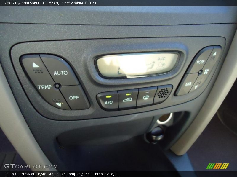Nordic White / Beige 2006 Hyundai Santa Fe Limited