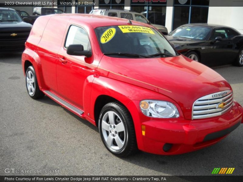 Victory Red / Ebony 2009 Chevrolet HHR LS Panel