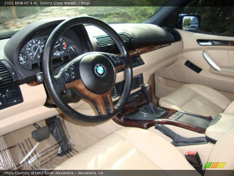 Oxford Green Metallic / Beige 2001 BMW X5 4.4i