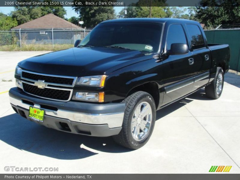 Black / Dark Charcoal 2006 Chevrolet Silverado 1500 LS Crew Cab