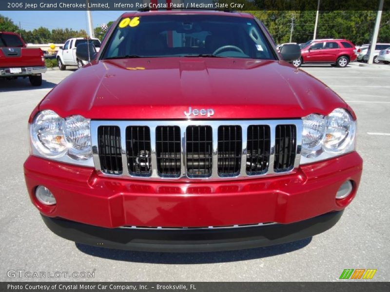 Inferno Red Crystal Pearl / Medium Slate Gray 2006 Jeep Grand Cherokee Limited