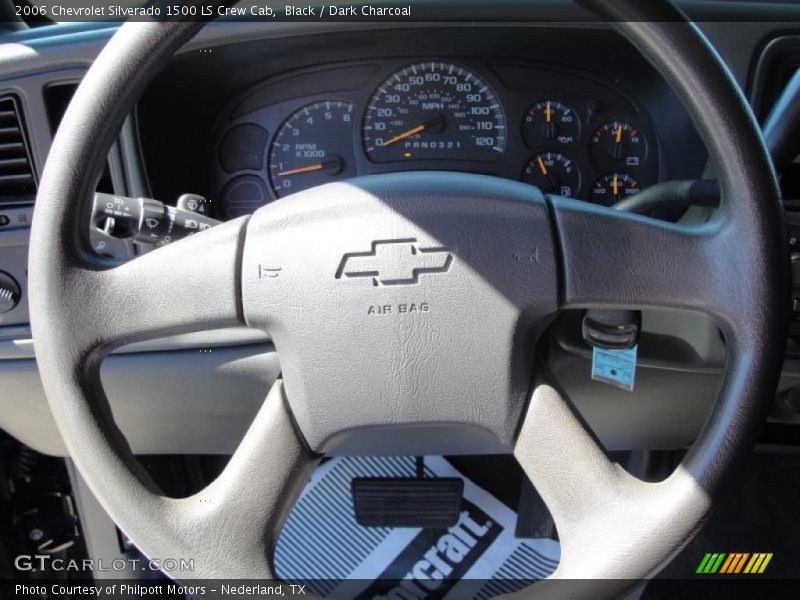 Black / Dark Charcoal 2006 Chevrolet Silverado 1500 LS Crew Cab
