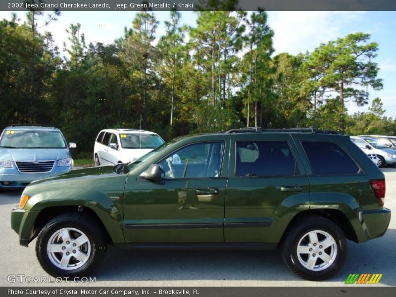 Jeep Green Metallic / Khaki 2007 Jeep Grand Cherokee Laredo