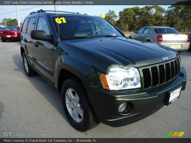 Jeep Green Metallic / Khaki 2007 Jeep Grand Cherokee Laredo