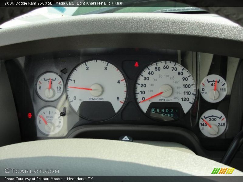  2006 Ram 2500 SLT Mega Cab SLT Mega Cab Gauges