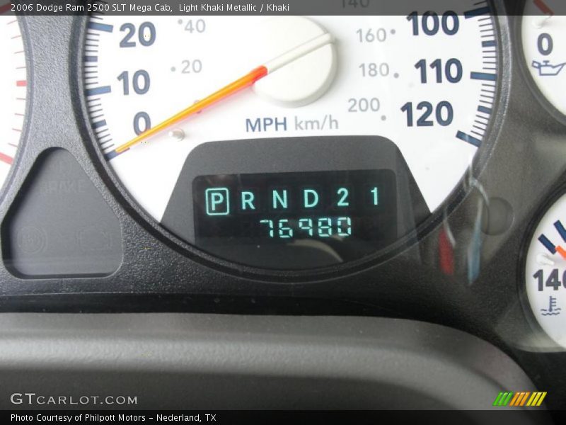 Light Khaki Metallic / Khaki 2006 Dodge Ram 2500 SLT Mega Cab