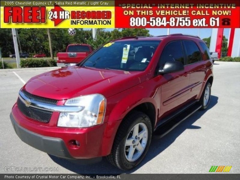 Salsa Red Metallic / Light Gray 2005 Chevrolet Equinox LT