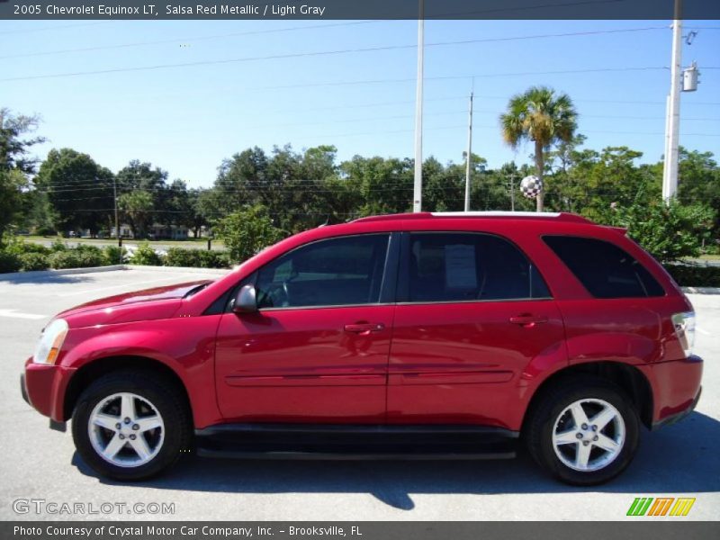 Salsa Red Metallic / Light Gray 2005 Chevrolet Equinox LT