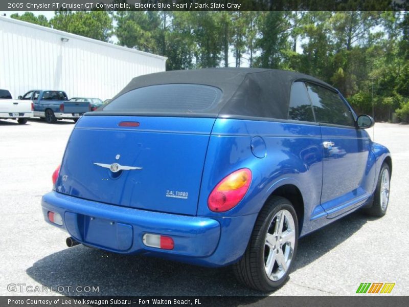 Electric Blue Pearl / Dark Slate Gray 2005 Chrysler PT Cruiser GT Convertible