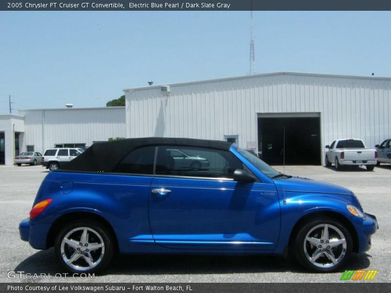 Electric Blue Pearl / Dark Slate Gray 2005 Chrysler PT Cruiser GT Convertible