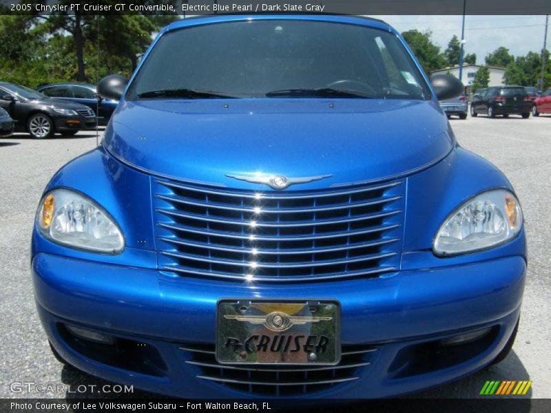 Electric Blue Pearl / Dark Slate Gray 2005 Chrysler PT Cruiser GT Convertible