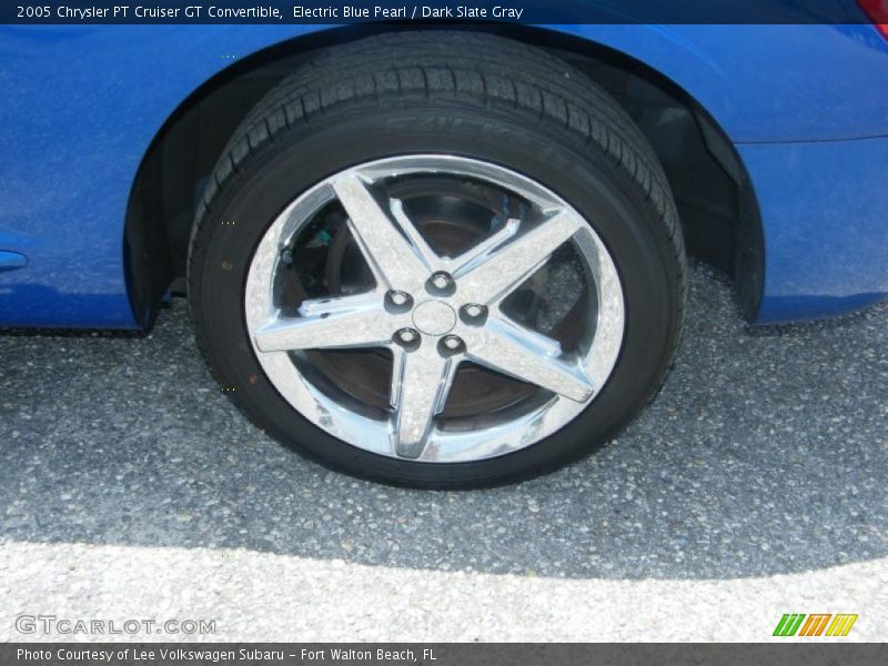 Electric Blue Pearl / Dark Slate Gray 2005 Chrysler PT Cruiser GT Convertible