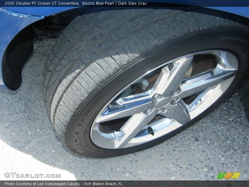Electric Blue Pearl / Dark Slate Gray 2005 Chrysler PT Cruiser GT Convertible