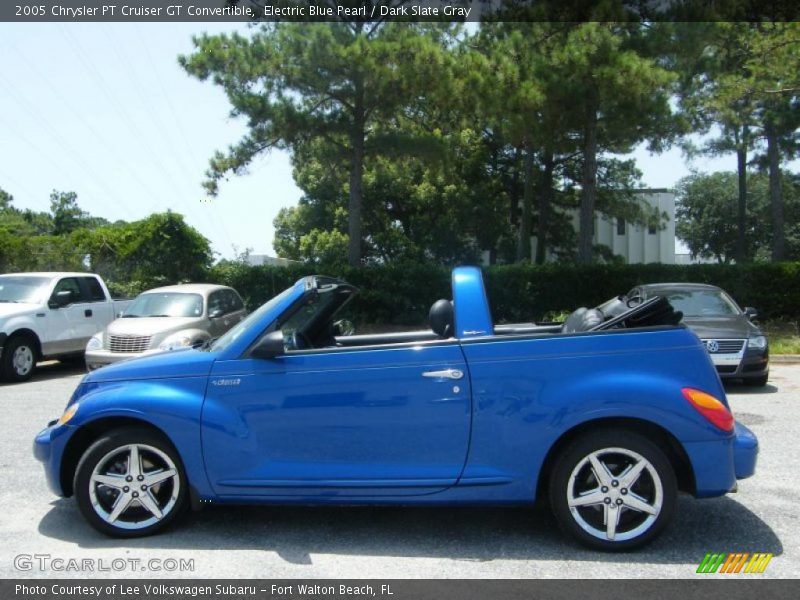 Electric Blue Pearl / Dark Slate Gray 2005 Chrysler PT Cruiser GT Convertible